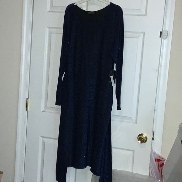 38. Blue sparkle ELOQUII dress NWT size 16 - Picture 1 of 5